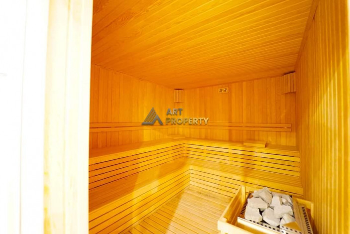 Трехкомнатная квартира с частичным видом на море в люксовом комплексе в Махмутлар, 110 м2 - Ракурс 8