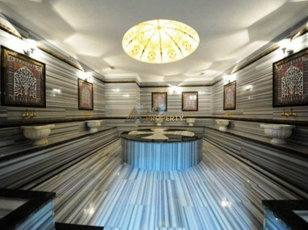 Трехкомнатные меблированные апартаменты с видом на море и горы в районе Махмутлар, 120м2 - Ракурс 30