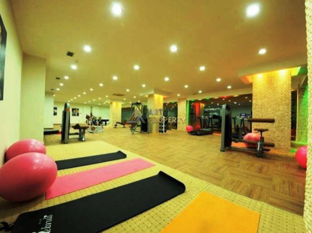 Трехкомнатные меблированные апартаменты с видом на море и горы в районе Махмутлар, 120м2 - Ракурс 33