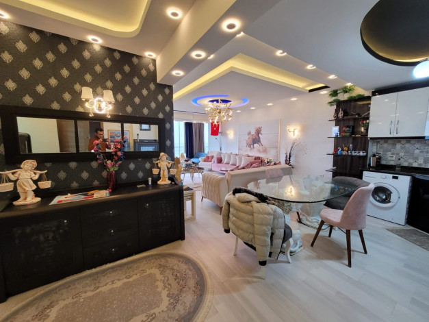 Квартира 2+1 в районе Клеопатры с новым ремонтом и прямым видом на море, 100 м2 - Ракурс 4