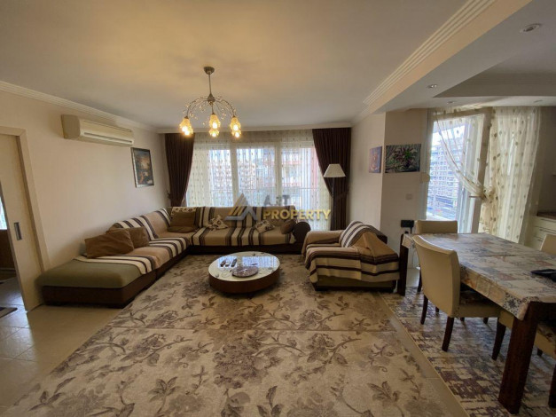 Трехкомнатная квартира в 250 метрах от моря на высоком этаже в Махмутлар, 115 м2 - Ракурс 10