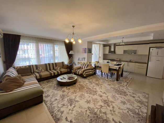 Трехкомнатная квартира в 250 метрах от моря на высоком этаже в Махмутлар, 115 м2 - Ракурс 15