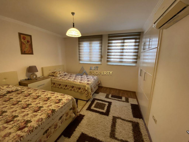 Трехкомнатная квартира в 250 метрах от моря на высоком этаже в Махмутлар, 115 м2 - Ракурс 22