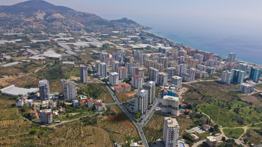 Премиальный комплекс на этапе строительства на границе районов Махмутлар и Каргыджак, 53м-203 - Ракурс 6