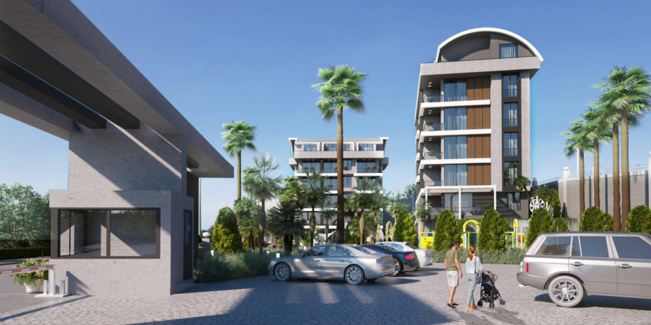 Новый проект жилых домов в красивом зеленом районе Каргыджак, 48-140 м2 - Ракурс 6