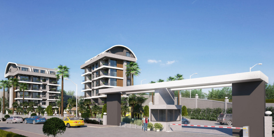 Новый проект жилых домов в красивом зеленом районе Каргыджак, 48-140 м2 - Ракурс 7