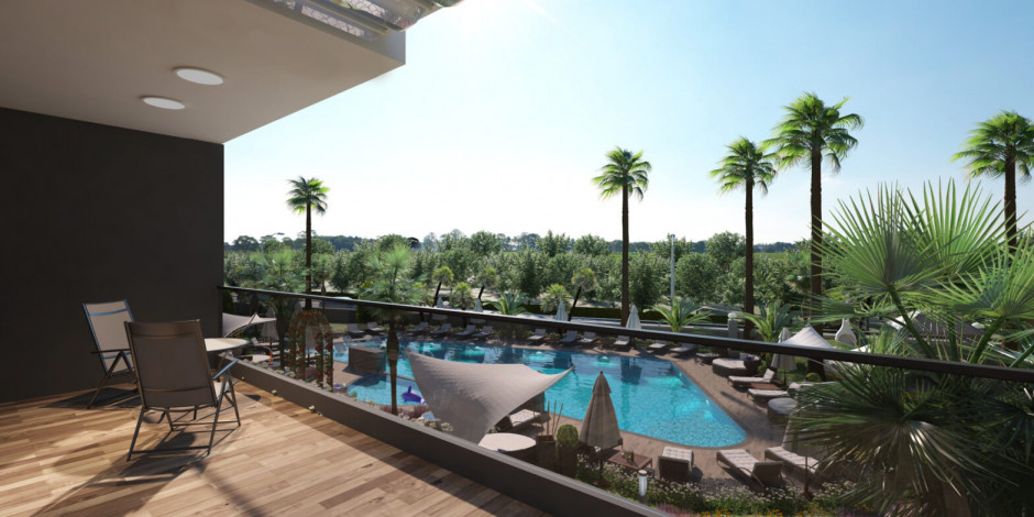 Новый проект жилых домов в красивом зеленом районе Каргыджак, 48-140 м2 - Ракурс 13