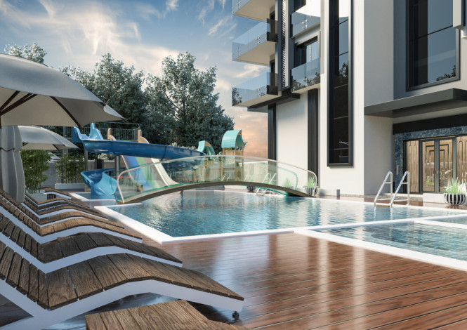 Проект на завершающем этапе строительства в районе Каргыджак, 61,8м- 147,5м - Ракурс 3