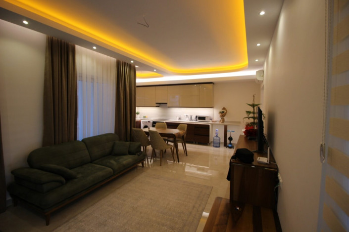 Трехкомнатная квартира с полами с подогревом в одном из больших комплексов района Махмтулар, 130 м2 - Ракурс 32