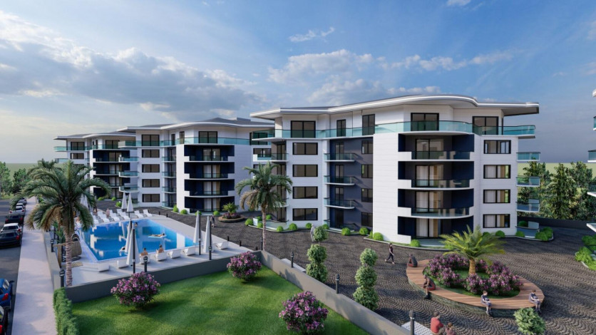 Трехкомнатная квартира с видом на море и горы в Махмутлар, 125м - Ракурс 2