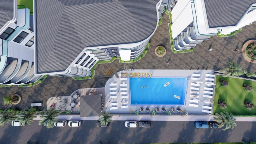 Трехкомнатная квартира с видом на море и горы в Махмутлар, 125м - Ракурс 3