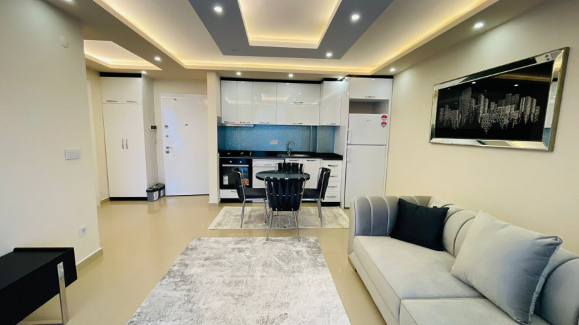 Квартира 1+1 в новостройке с новой мебелью, 60 м2 - Ракурс 7