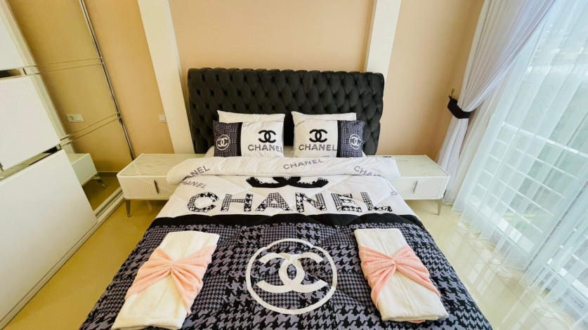 Просторная двухкомнатная квартира на высоком этаже в Махмутлар, 60м2 - Ракурс 4