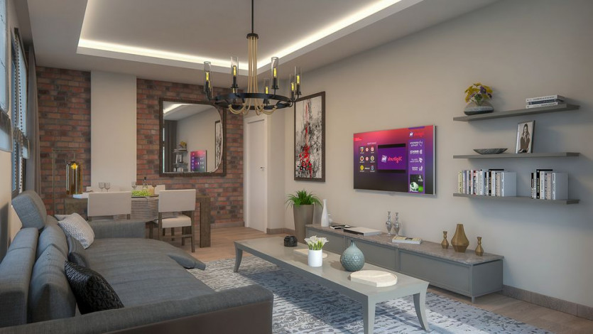 Квартира 2+1 с отдельной кухней в новом доме на этапе строительства, 100 м2 - Ракурс 20