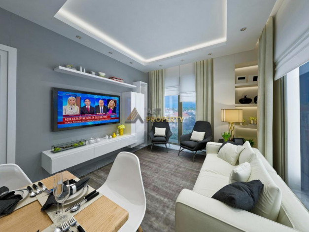 Новый проект на первой береговой линии в районе Каргыджак, 51-124 м2 - Ракурс 15