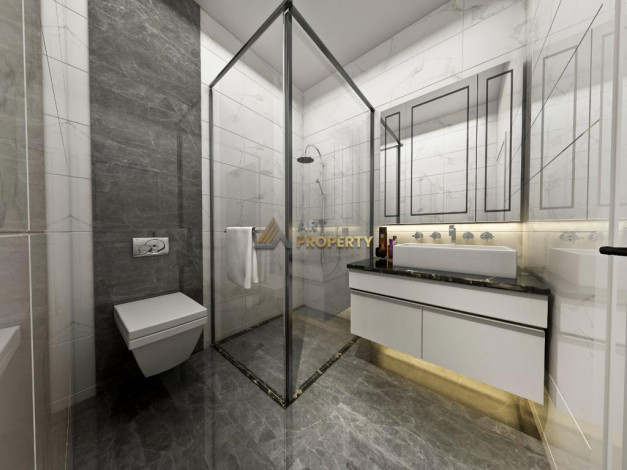 Новый проект на первой береговой линии в районе Каргыджак, 51-124 м2 - Ракурс 18