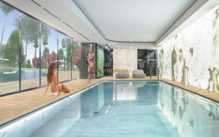 Просторная двухкомнатная квартира в хорошем комплексе в Авсаллар, 50м2 - Ракурс 2