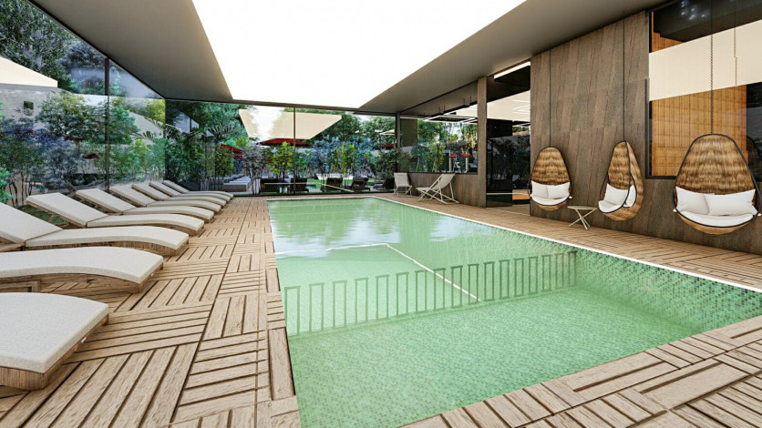 Меблированная двухкомнатная квартира в комплексе с полной инфраструктурой в Махмутлар, 60 м2 - Ракурс 24