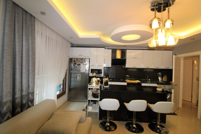 Трехкомнатная меблированная квартира в 150 метрах от моря в районе Кестель, 100 м2 - Ракурс 19