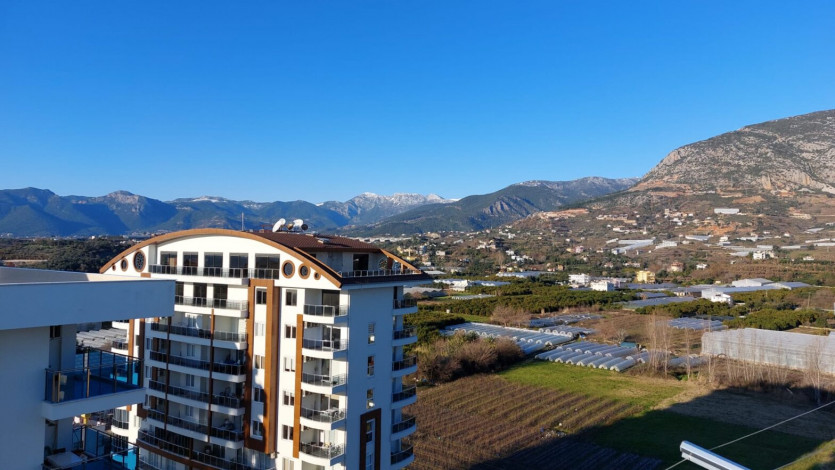 Двухкомнатная меблированная квартира-дуплекс на высоком этаже в Махмутларе, 65 м2 - Ракурс 11