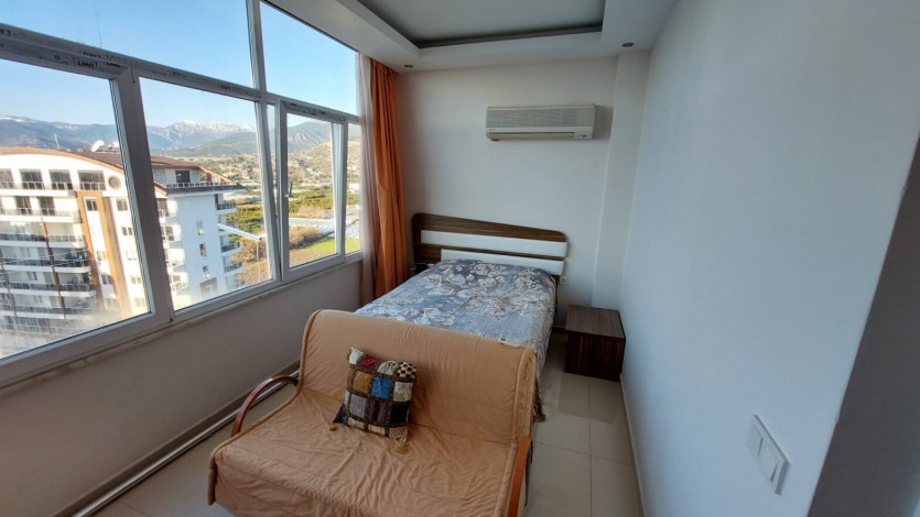 Двухкомнатная меблированная квартира-дуплекс на высоком этаже в Махмутларе, 65 м2 - Ракурс 13