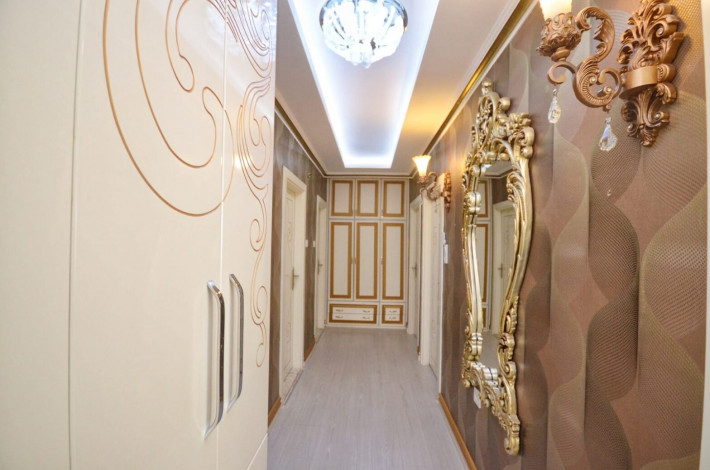 Меблированная трехкомнатная квартира в 150 метрах от моря в центре Махмутлара, 105 м2 - Ракурс 6