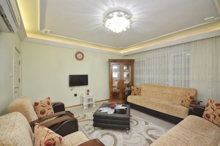 Меблированная трехкомнатная квартира в 150 метрах от моря в центре Махмутлара, 105 м2 - Ракурс 16