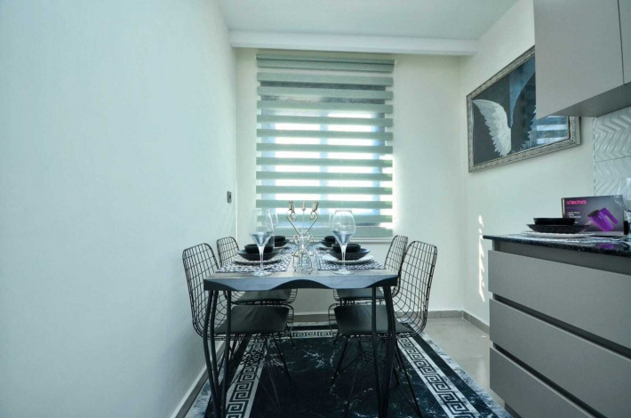 Трехкомнатная квартира с люксовой мебелью в комплексе с инфраструктурой в Махмутларе, 100 м2 - Ракурс 8