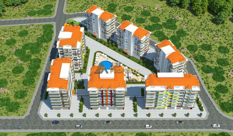 Квартиры 1+1 в новом проекте комплекса с собственной инфаструктурой в районе Авсаллар, 48м2 - Ракурс 15