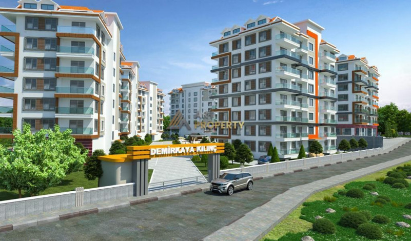 Квартиры 1+1 в новом проекте комплекса с собственной инфаструктурой в районе Авсаллар, 48м2 - Ракурс 22