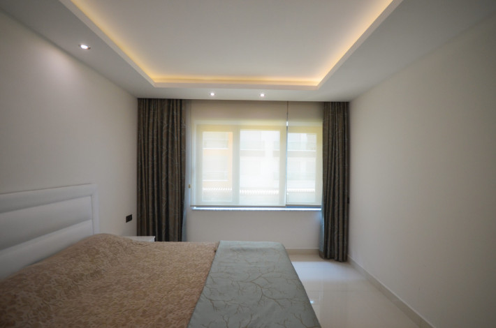 Квартира 1+1 с видом на море в одном из лучших комплексов Алании, 65 м2 - Ракурс 3