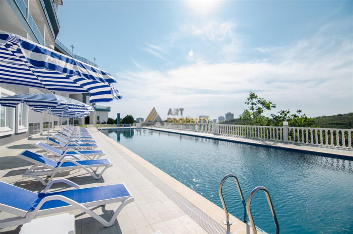 Двухкомнатная квартира с видом на море в районе Каргыджак, 78м - Ракурс 11