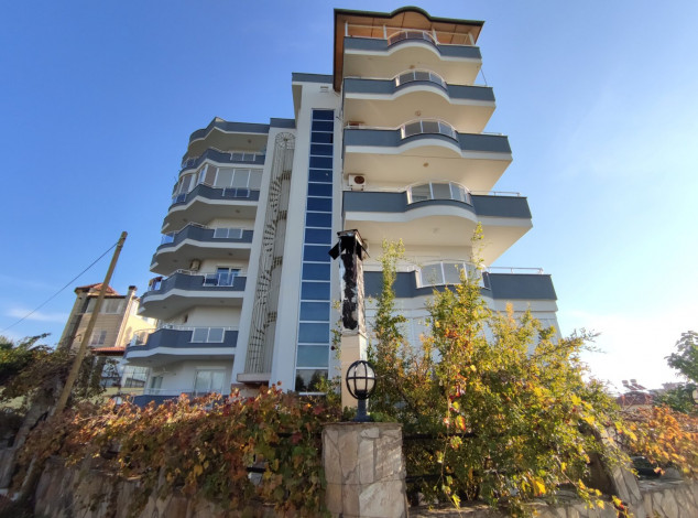 Меблированный дуплекс с видом на море и горы в районе Махмутлар, 150м - Ракурс 14