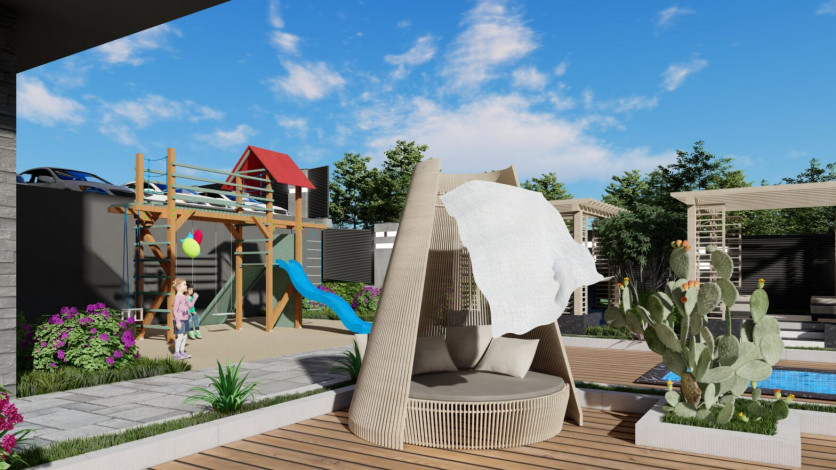 Новый проект в Авсалларе с богатой инфраструктурой, 47м-105,5м - Ракурс 19