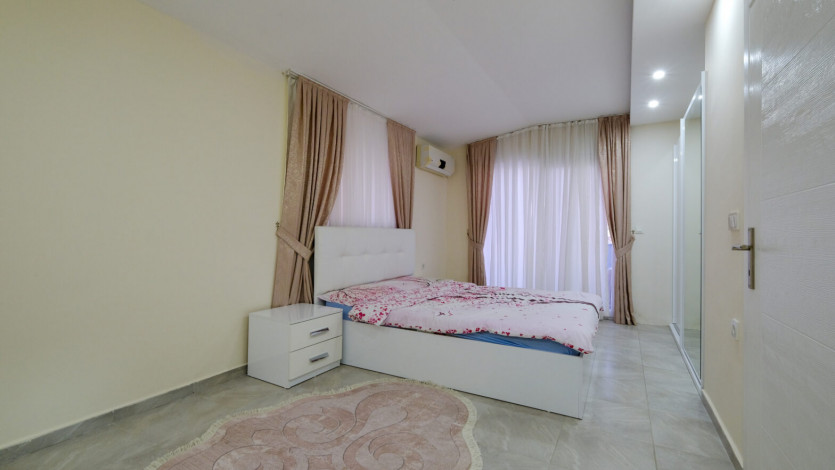 Частично меблированные апартаменты с видом на море и горы в районе Махмутлар, 100м - Ракурс 12