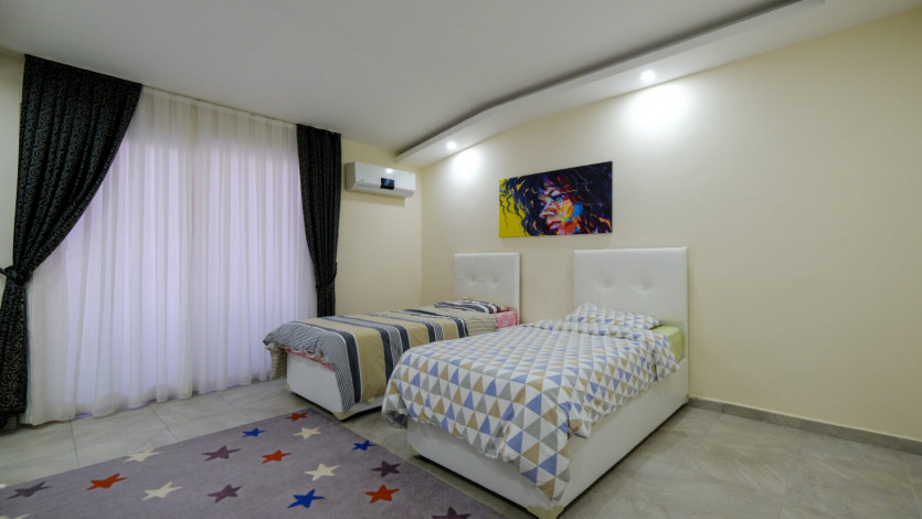 Частично меблированные апартаменты с видом на море и горы в районе Махмутлар, 100м - Ракурс 16