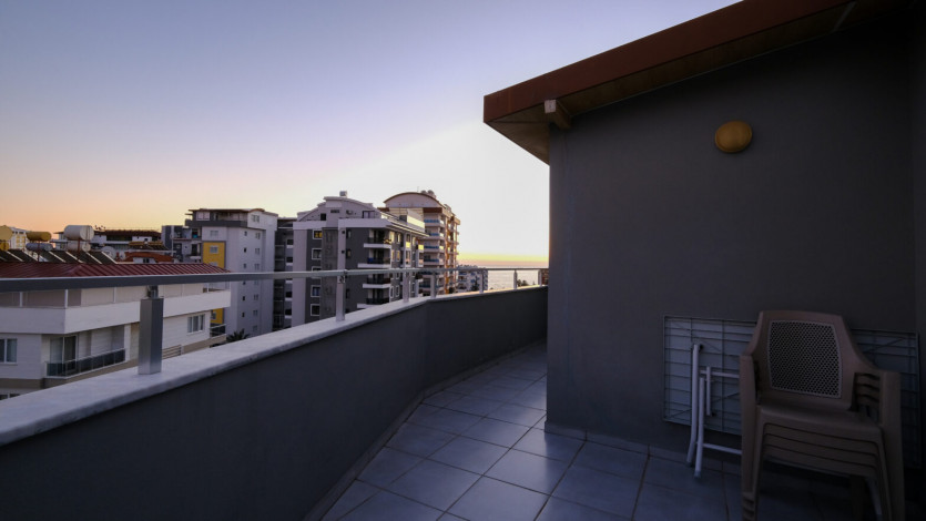 Частично меблированные апартаменты с видом на море и горы в районе Махмутлар, 100м - Ракурс 20