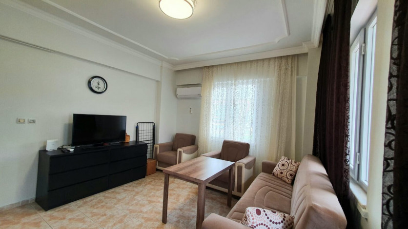 Меблированная трехкомнатная квартира с видом на море и горы на границе районов Махмутлар и Кестель, 90м - Ракурс 13