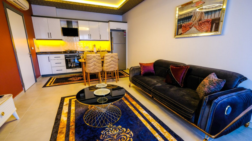 Меблированная квартира 1+1 в новом комплексе с инфраструктурой в Махмутлар, 59 м2 - Ракурс 6