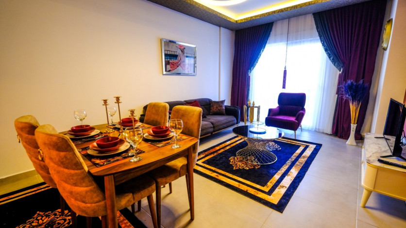 Меблированная квартира 1+1 в новом комплексе с инфраструктурой в Махмутлар, 59 м2 - Ракурс 15