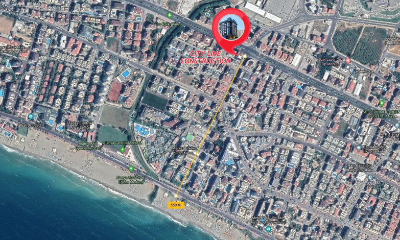 Коммерческое помещение в районе Оба в 550 метрах от моря, 60 м2 - Ракурс 2