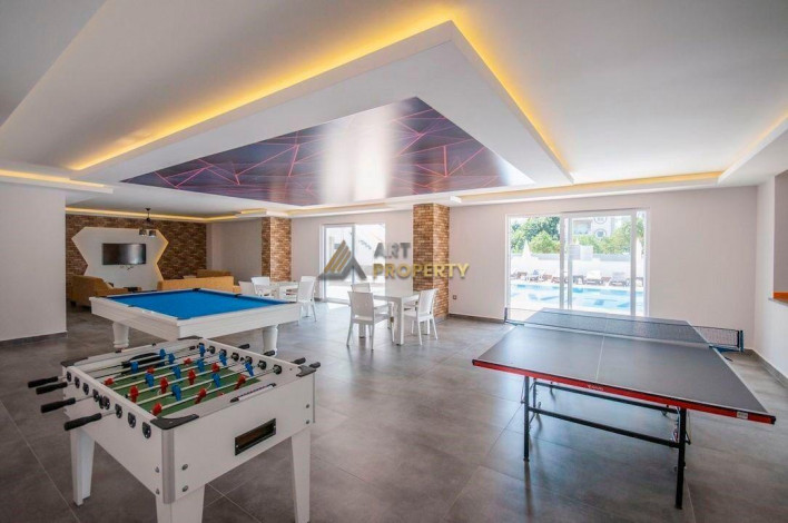 Меблированная двухкомнатная квартира с видом на горы в Махмутларе, 50 м2 - Ракурс 11