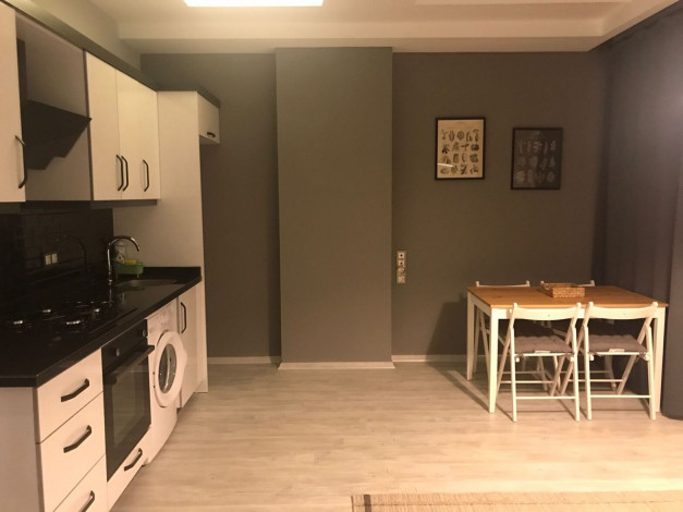 Меблированная двухкомнатная квартира с видом на горы в Махмутларе, 50 м2 - Ракурс 15