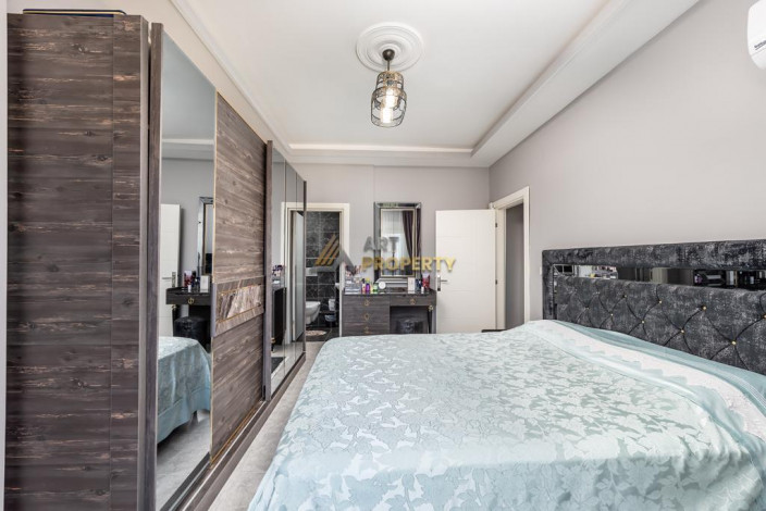 Трехкомнатная квартира с люксовой мебелью в новом комплексе в Авсалларе, 105 м2 - Ракурс 9