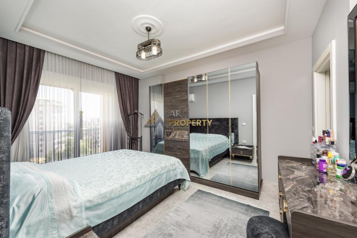 Трехкомнатная квартира с люксовой мебелью в новом комплексе в Авсалларе, 105 м2 - Ракурс 13