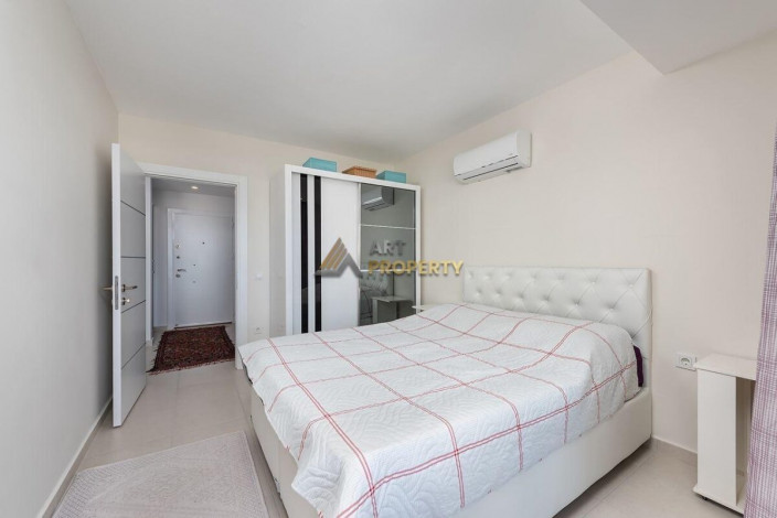 Полностью меблированная двухкомнатная квартира на высоком этаже с видом на море в Авсаллар, 65 м2 - Ракурс 4