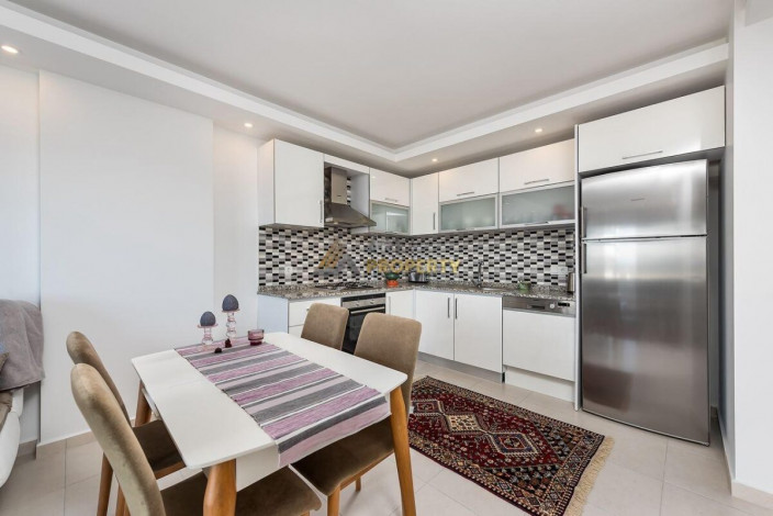 Полностью меблированная двухкомнатная квартира на высоком этаже с видом на море в Авсаллар, 65 м2 - Ракурс 6