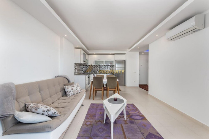 Полностью меблированная двухкомнатная квартира на высоком этаже с видом на море в Авсаллар, 65 м2 - Ракурс 7