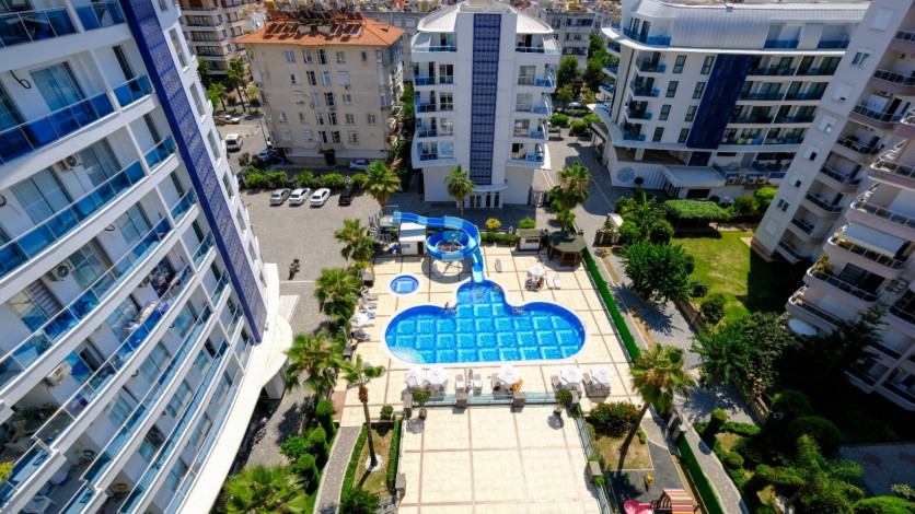 Квартира 1+1 в аренду у пляжа Клеопатры, 60 м2 - Ракурс 12