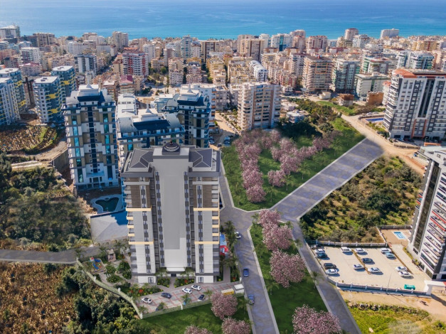 Новый проект с хорошей инфраструктурой в Махмутларе, 48-100 м2 - Ракурс 4